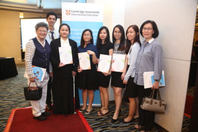 Celine Lean Yew Lin receiving her OCLA